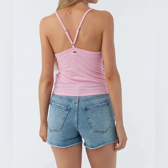 NEW Size S O'Neill Women's Knit Tank NILI TANK Skimmer Length Fit Pink $39.50 - Picture 2 of 9